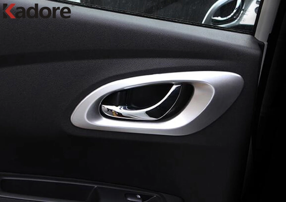 Car Accessories Side Door Handle Bowl Cover Trim Sticker For Renault Kajar 2016 2017 2018 2019 2020 2021 ABS Chrome