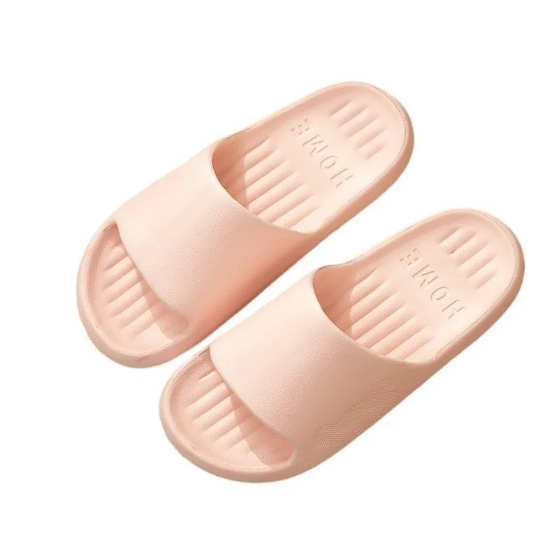 Soft Slippers Couples Home Outdoor Slipper Summer Women Bedroom Thick Bottom Shoes Beach Sandals Men Flip Flops Shower Shoes