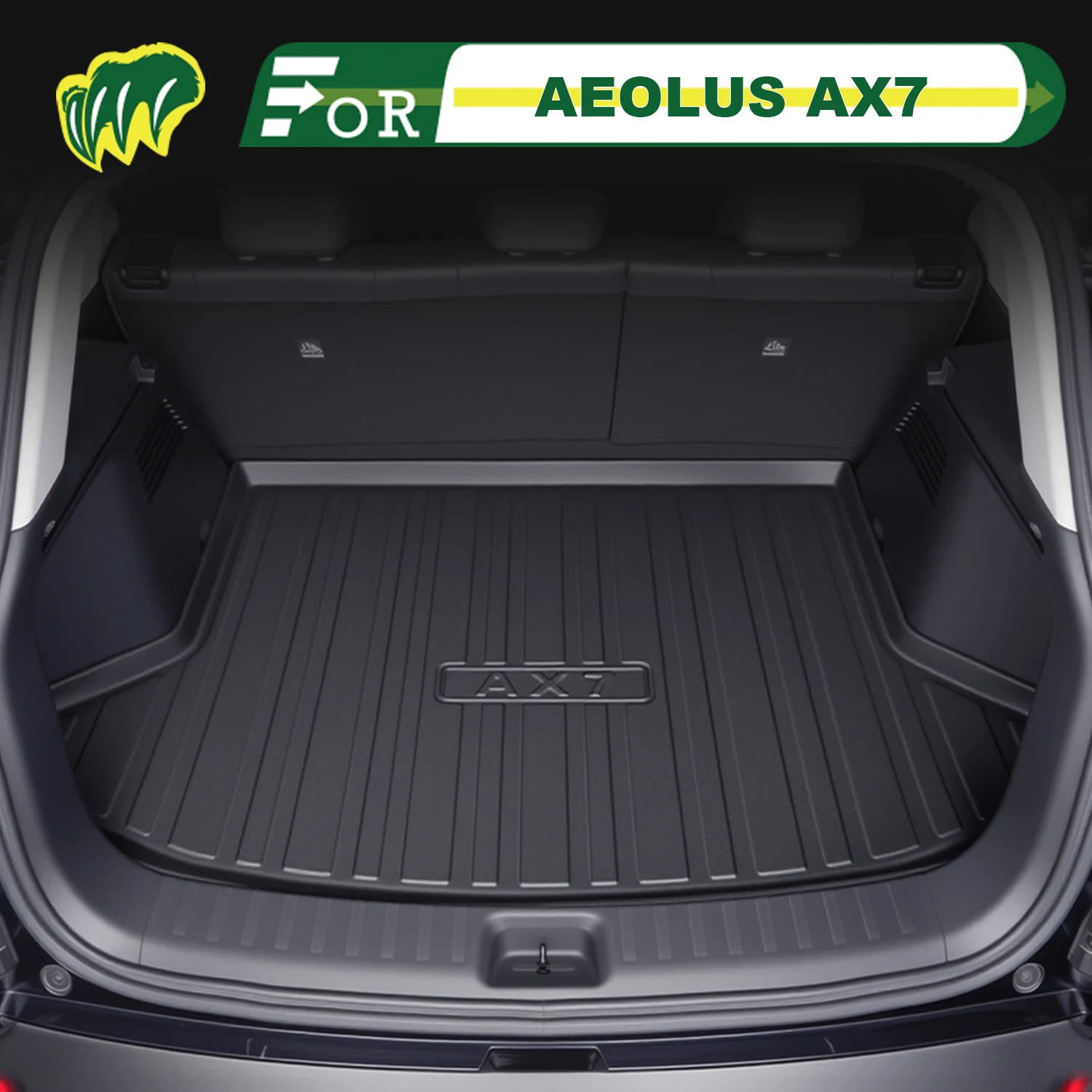 

For DongFeng AEOLUS AX7 2019-2023 TPE Custom Fit Car Trunk Mat All Season Cargo Mat 3D Shaped Rear Trunk Liner