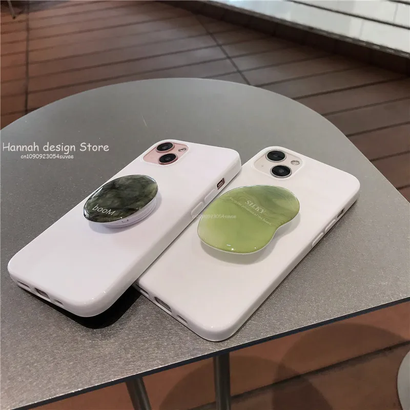 

Tree Marble Stone Mobile Phone Ring Holder Telephone Cellular Support Accessories Phone Finger Stand Holder Socket For iPhone 16