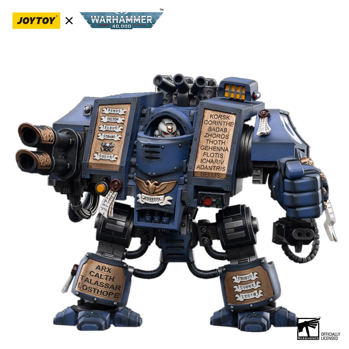 

[IN-STOCK]JOYTOY Warhammer 40K 1/18 Action Figures Space Marines Ultramarines Venerable Dreadnought Model Boy Gift