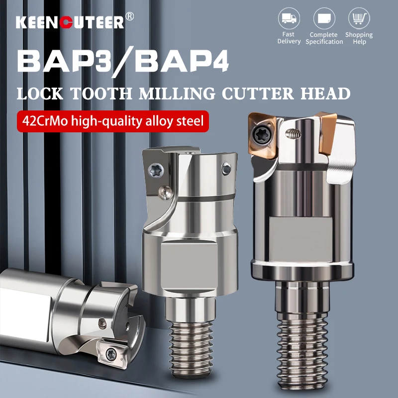 

Thread Milling Cutter Head CNC Lathe Split Anti-Vibration Milling Cutter Tungsten Steel Shank 300R 400R BAP3/4