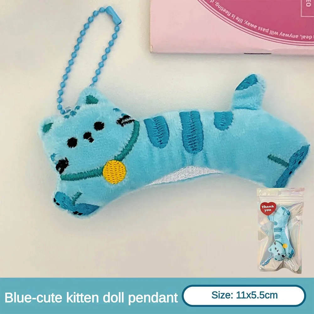 1 pz nuovo simpatico ciondolo borsa cartone animato versatile Cate peluche macchiato borsa a forma di cuore della ragazza portachiavi accessorio fai da te