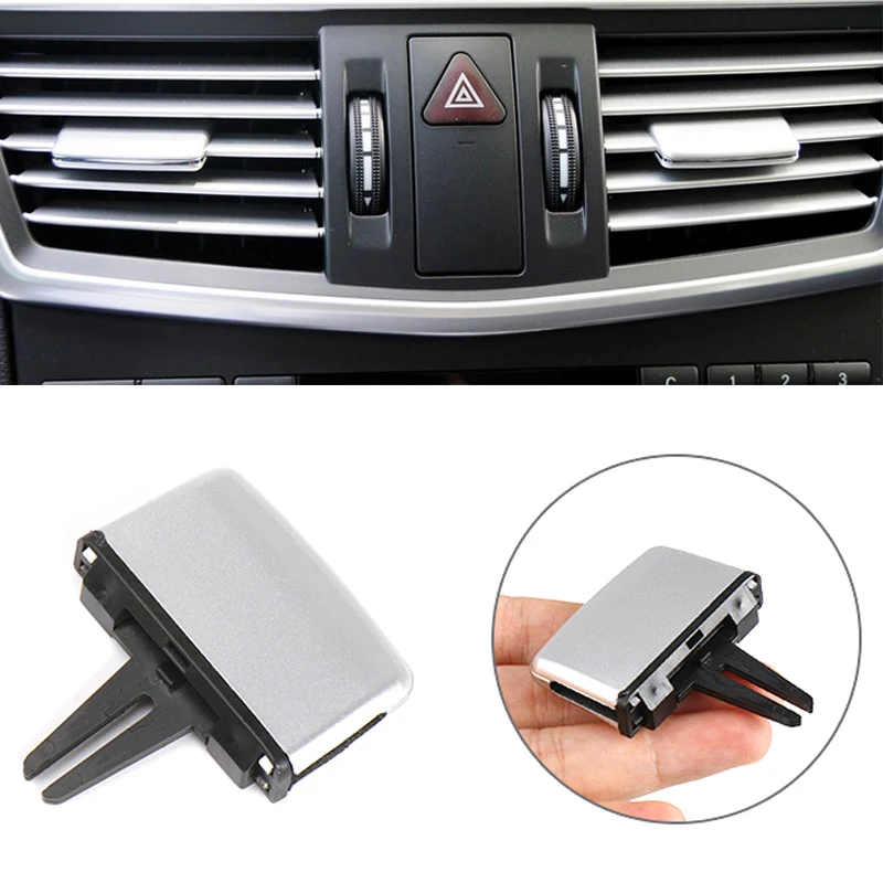 

Electroplate Car Front Air Conditioning Paddle Air Outlet Adjustment Buckle For Mercedes Benz E Class W212 E260 09-15 Accessory