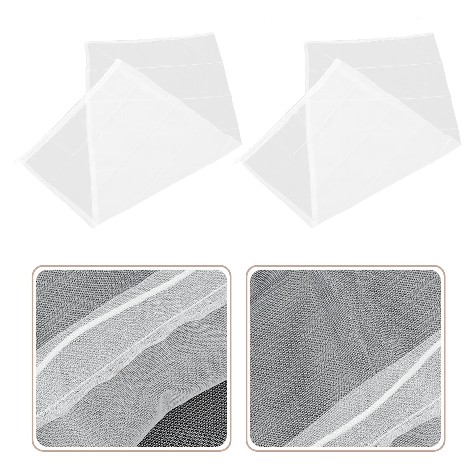 2 قطعة حاجز الطيور المضاد للحشرات حقيبة شبكية متينة قابلة لإعادة الاستخدام غطاء حماية النبات لحاجز الطيور في حديقة البستان #4