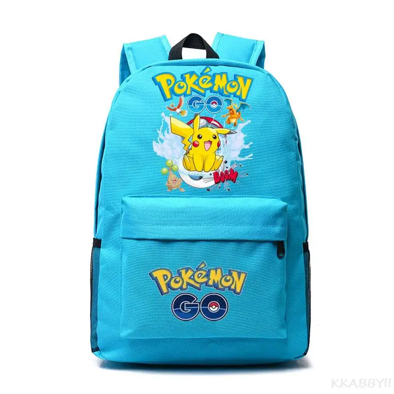 Anime Pokemon Go Backpack Canvas Pikachu Boys Girls Teenagers schoolbag Rucksack Men Women Mochilas Travel Bags