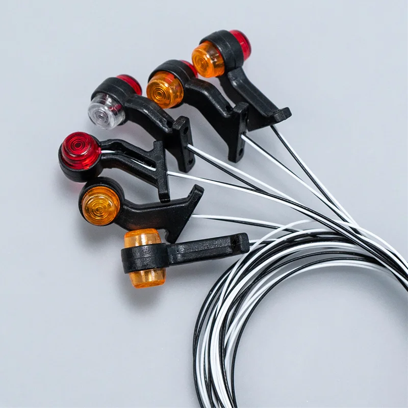 1:14 스케일 2개 LED 3V 폭 표시등 사이드 라이트 타미야 RC 트럭 SCANIA 770S R620 VOLVO BENZ Arocs MAN TGX 차량용