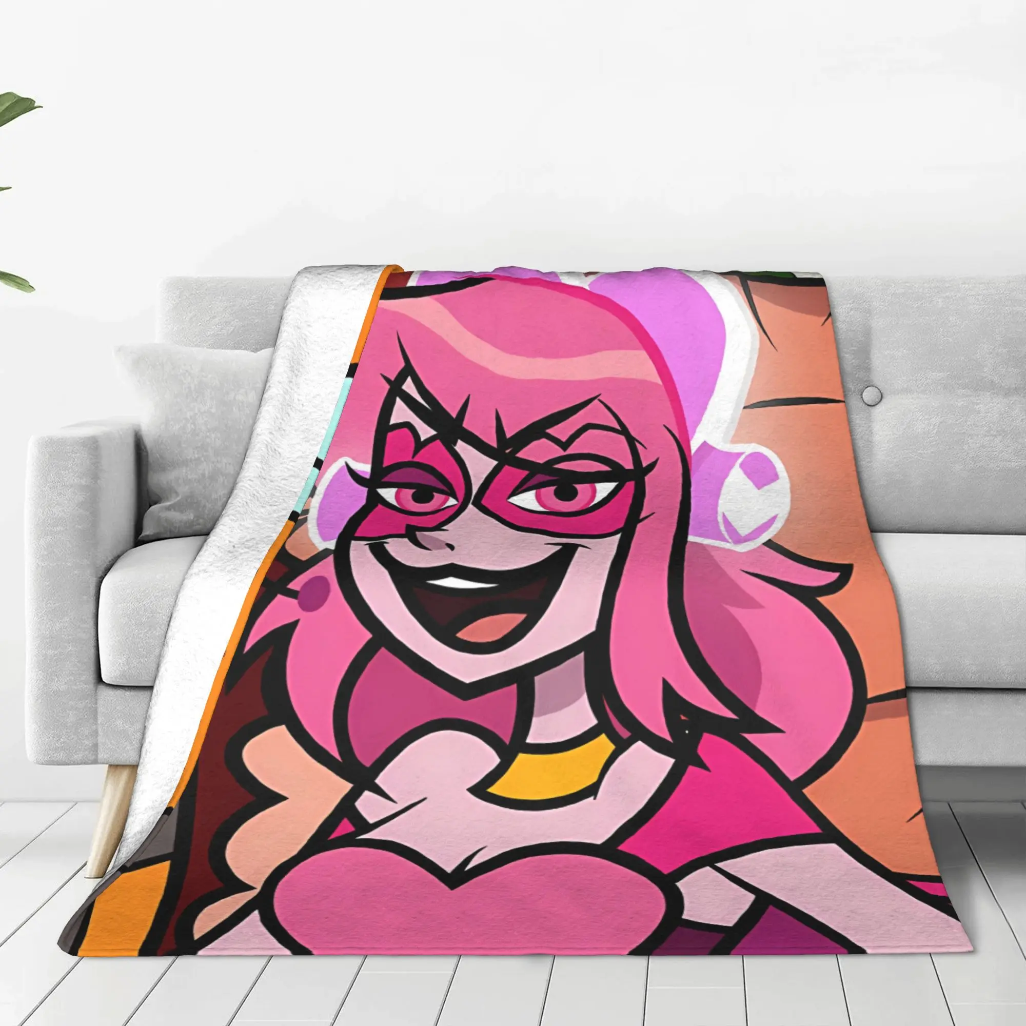 1PC Home Cutecore Cartoon Villainous Blanket Super Cosy Plush Home Living Room Sofa Halloween