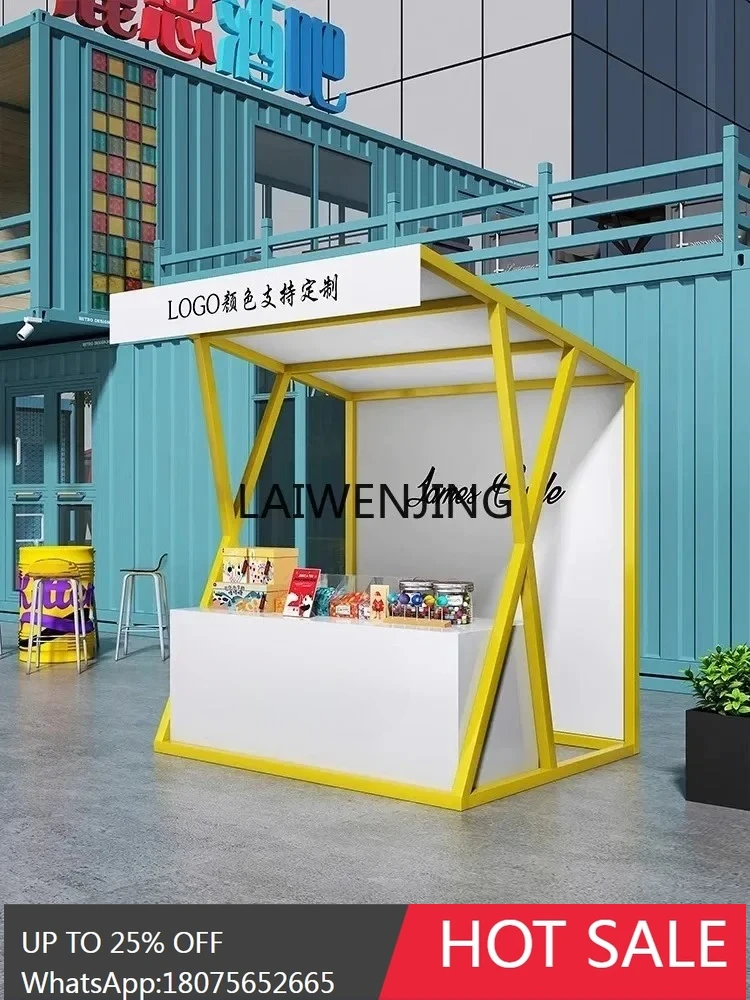 night market stall outdoor market stall shelf awning selling snacks wrought iron