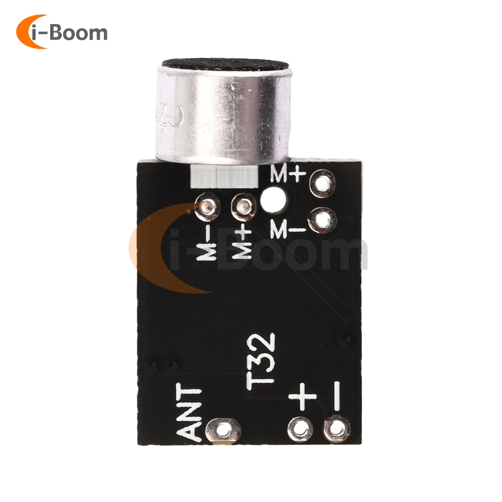 FM Transmitter Pickup Module Wireless Transceiver FM Mini Wireless Microphone MIC Core Board Dual channel HIFi DC2.4-4.3V Module