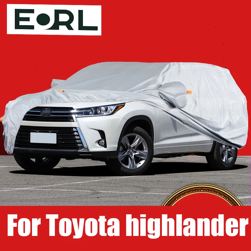 

For Toyota Highlander 2010 to 2021 Car Cover Outdoor Sun Anti UV Rain Snow Frost Dust Protection Cover Oxford cloth Accessories