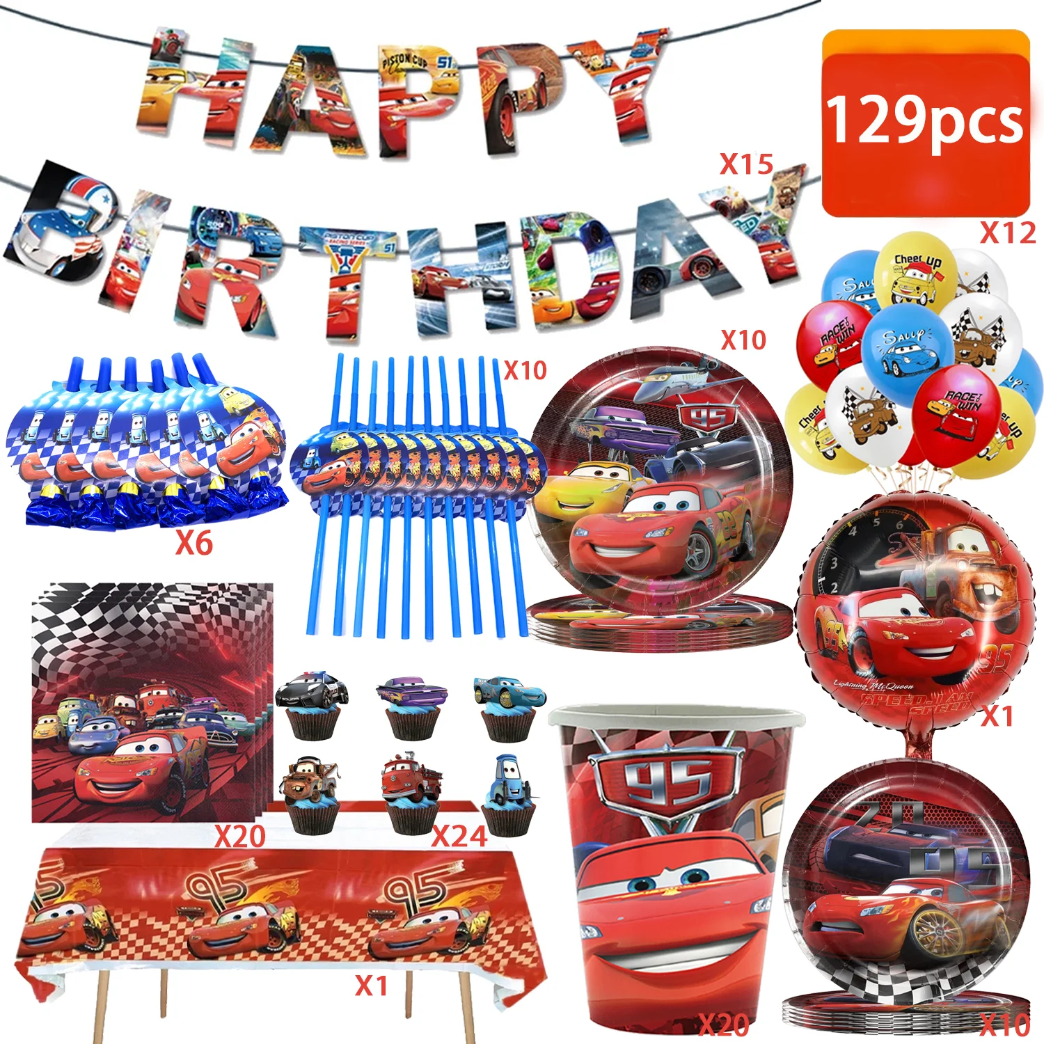 Disney Birthday Party Set di posate Decorative tazza e piatto Banner tovaglia per bambini compleanno Stitch palloncino giocattolo