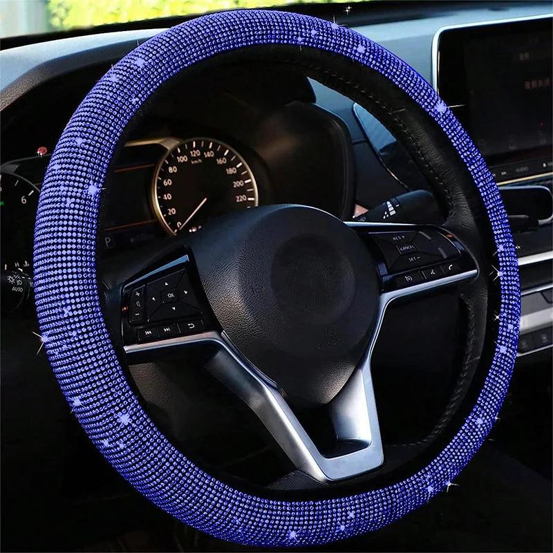 Crystal Steering Covers For ASTON MARTIN Rapide V8 Vantage DB7 DB11 DB9 Car Rhinestones Steering Wheel Protective Cover AntiSlip