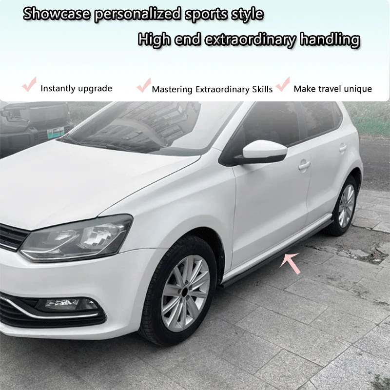 مناسبة لفولكس واجن بولو MK5 6R 6C 2009-2017 تنورة جانبية حزمة صغيرة سبويلر تعديل متقاطع #2