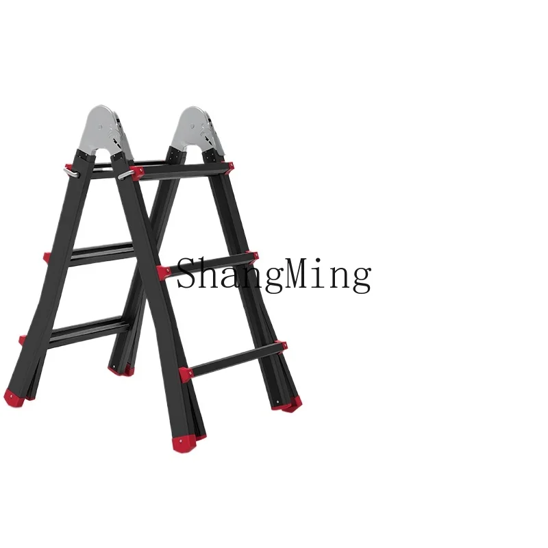 

LXY Household Multifunctional Lifting Engineering Stairs Portable Retractable Aluminum Alloy Folding Herringbone Ladder