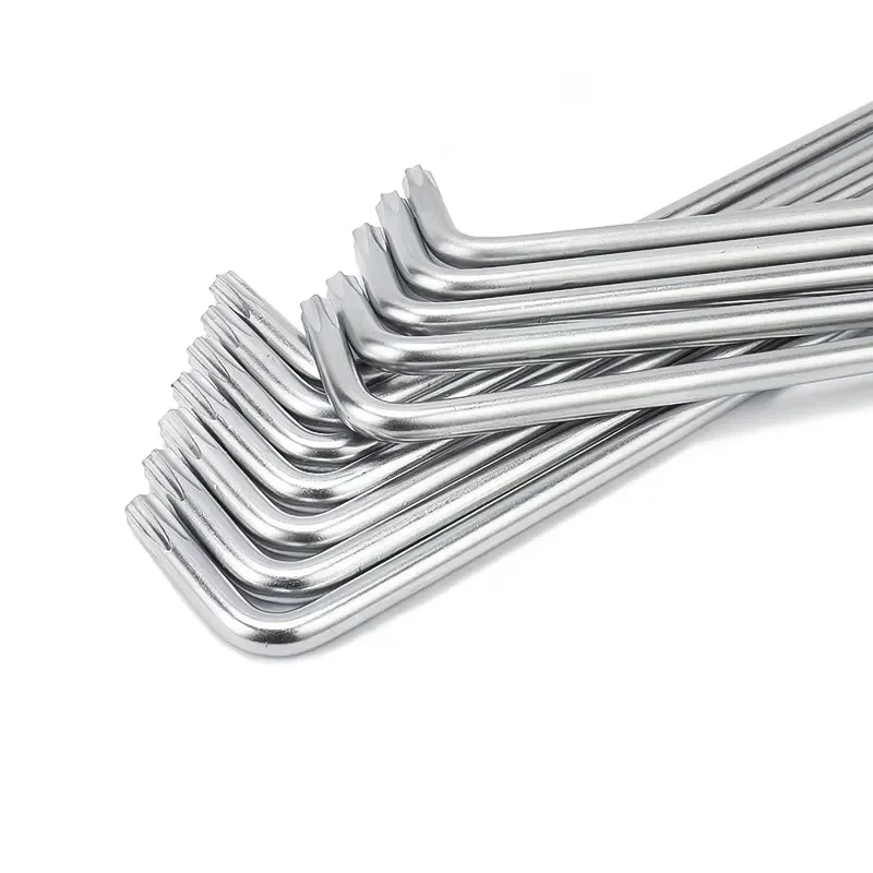 L Shape Hex Key Wrench Set Metric Allen Keys 1.5mm 2mm 5mm 10mm Hand Tools for Furniture Assembly Repair DIY Hardware
