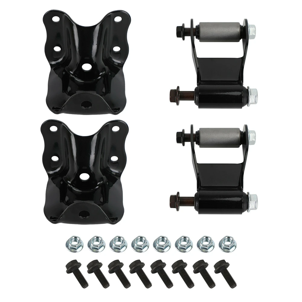 2PCS Rear Leaf Spring Rear Hanger Bracket and Shackle Kit for Ford Ranger Mazda