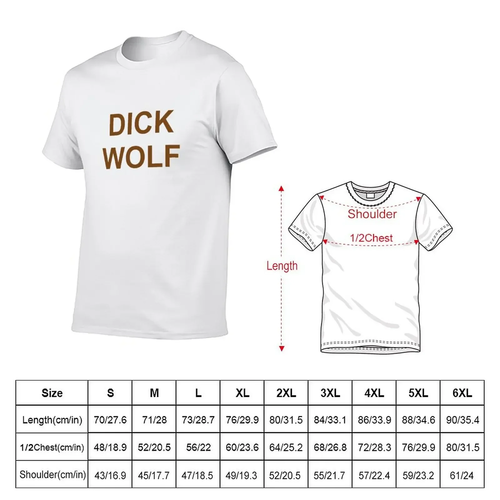 Dick Wolf T-Shirt cotton graphic tees anime clothes clothing for men