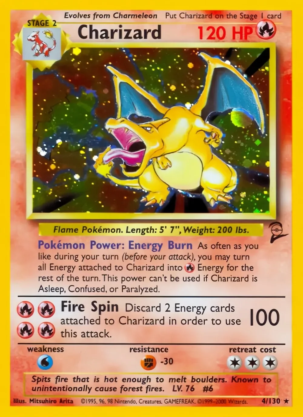 PTCG Cards Base Set 2 Holo Rare Cards Charizard Blastoise Venusaur Mewtwo Raichu Gyarados Snorlax PTCG Cards Gift Collection