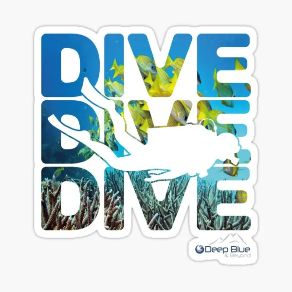 Scuba Diving Diver Sticker Car Motorcycle Laptop Truck Camper Van Bicycle Wall Window Room Door Glass Helmet Camper Decal PVC