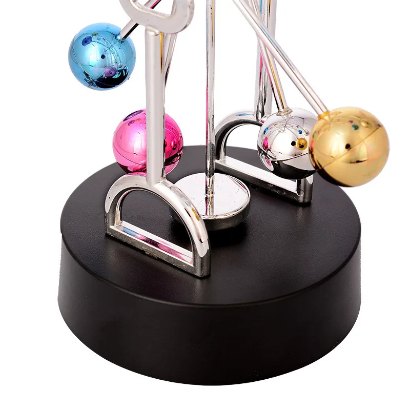 Creative Ferris wheel color ball magnetic permanent motion meter rocker, permanent motion meter model office desktop ornament