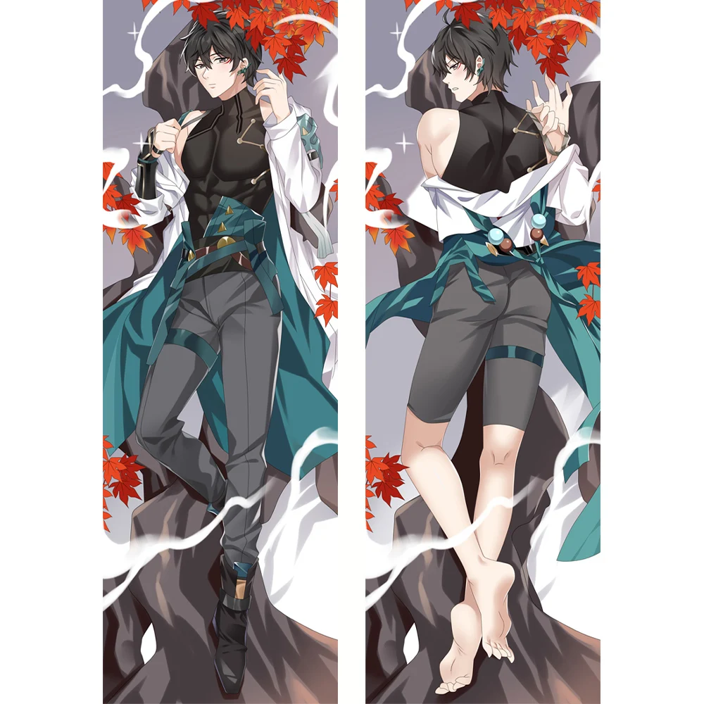 

Honkai Star Rail Dakimakura Аниме Сексуальная Подушка Чехол Dan Heng Himeko Двусторонняя наволочка с принтом подарки