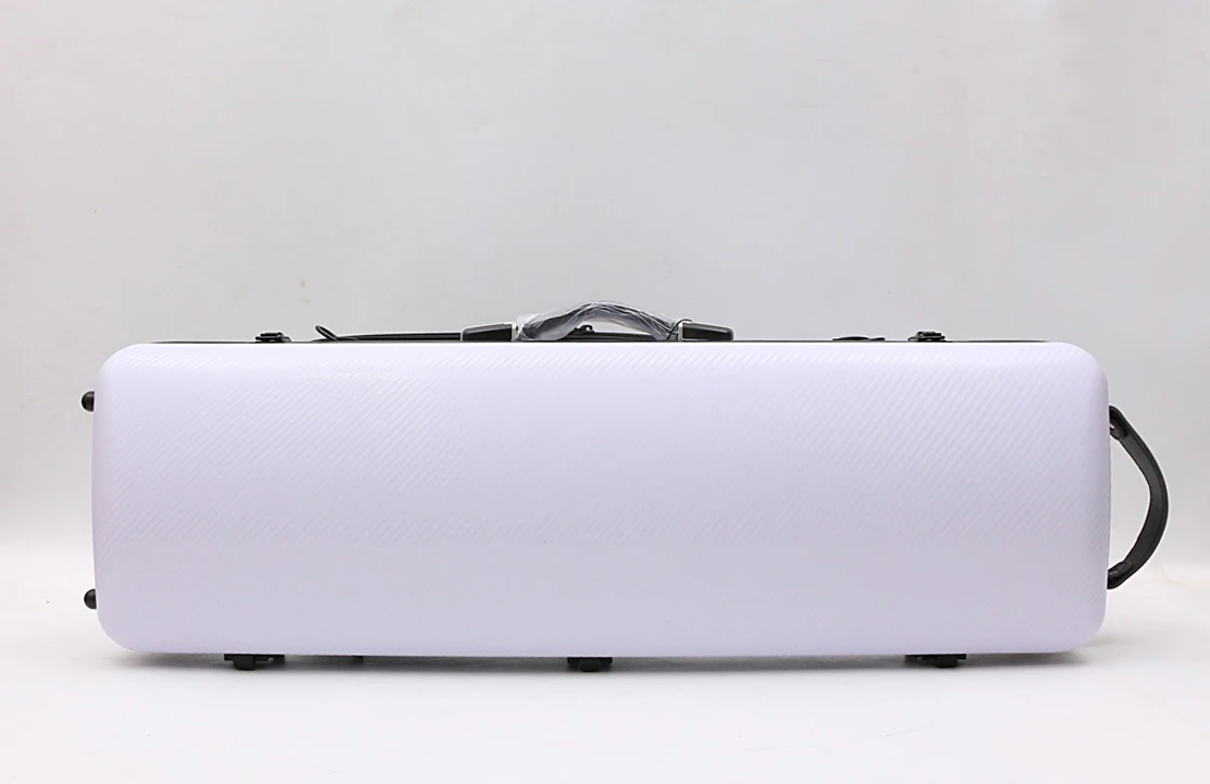 one white color new  Carbon fiber violin case 4/4 size