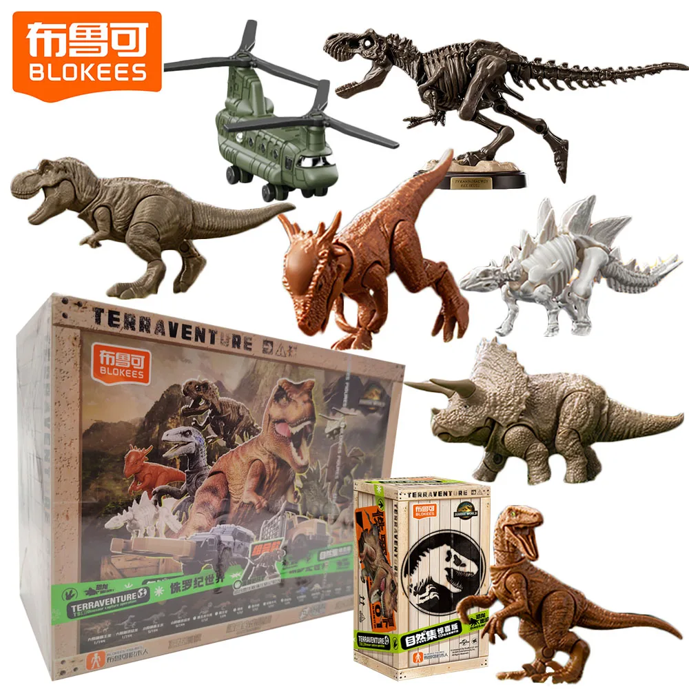 

Original BLOKEES Jurassic World Series Blind Box High-Quality Models Trendy Assembly Toys Perfect Gifts for Dinosaur Lovers