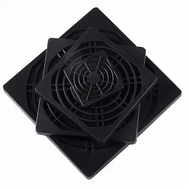 YCDC الأسود شبكة بلاستيكية غطاء مرشح الغبار شواء ل 40 مللي متر 80 مللي متر 90 مللي متر 120 مللي متر PC قضية مروحة الغبار الحرس حامي الشواية يغطي