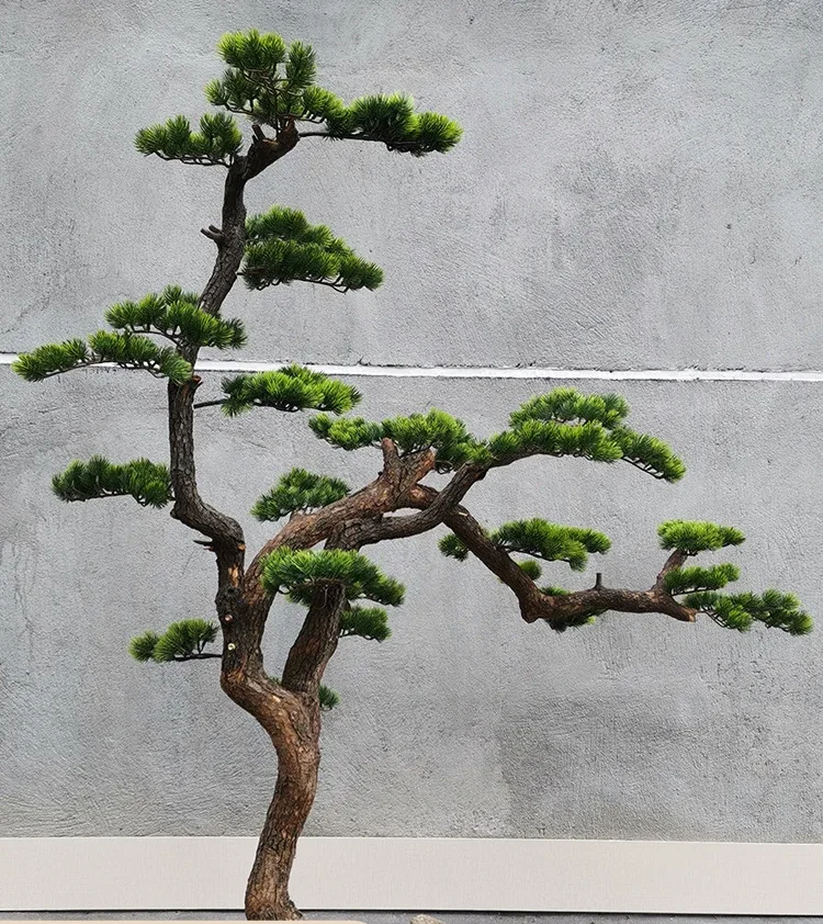 Welcome pine simulation fake tree large Luo Hansong beauty pine new Chinese courtyard landscape decoration