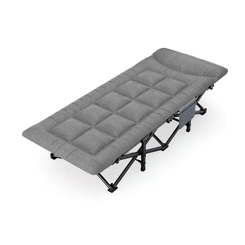 Single simple folding bed metal frame suitable for home office outdoor camping lunch break