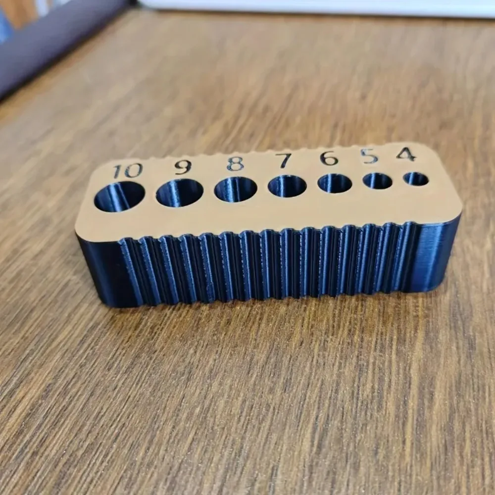 Guia de Perfuração de Precisão - com Escala Métrica e Furos Numerados, Adequado para Madeira e Drywall - Compatível com Brocas de 4-10mm