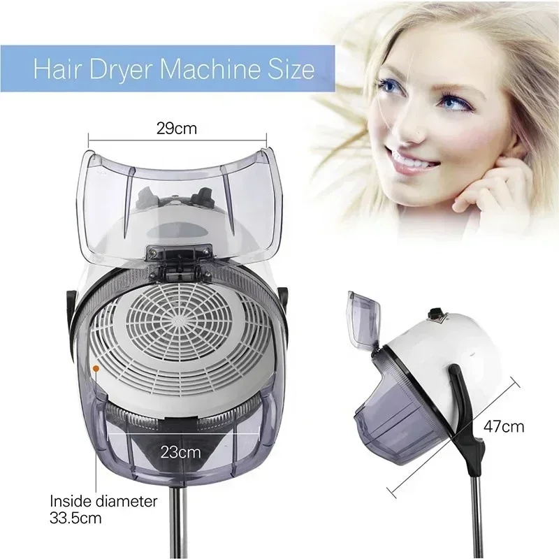 Professional under Hood Hair Dryer Strong Wind Wall-Mounted Machine for Hair Salon Styling Tools