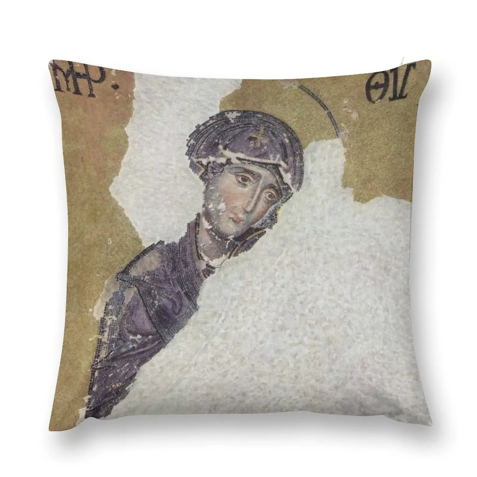 

Mother of God, mosaic icon, Hagia Sophia Throw Pillow pillowcases for sofa cushions pillows decor home Pillow Cases pillow