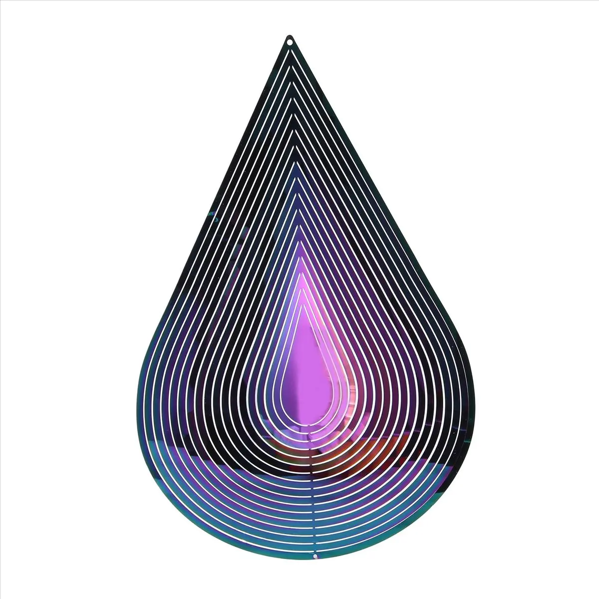 Wind Chimes Hanging Decorations Pendants Rotating Windchimes Outdoor Garden Home Decor Metal Drip Wind Spinner-A79M view 6