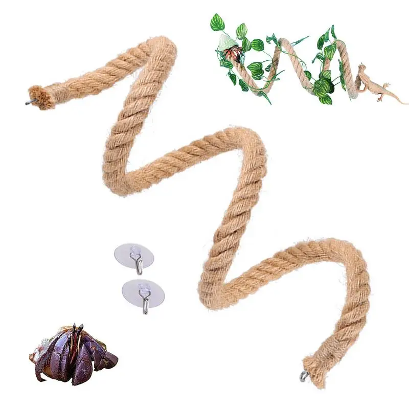 Hermit Crab Climbing Rope Snake Habitat Decoration Reptile Tank Terrarium Accessories Hermit Crab Accessories Hermit Crab