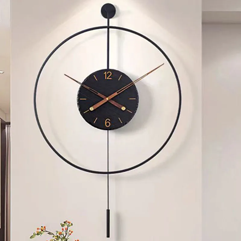 Y*-Simple Creative Wall Watch Fashion Silent Minimalist Aesthetic Wall Clocks Romantic Interior Horloge Murale Room Decorations