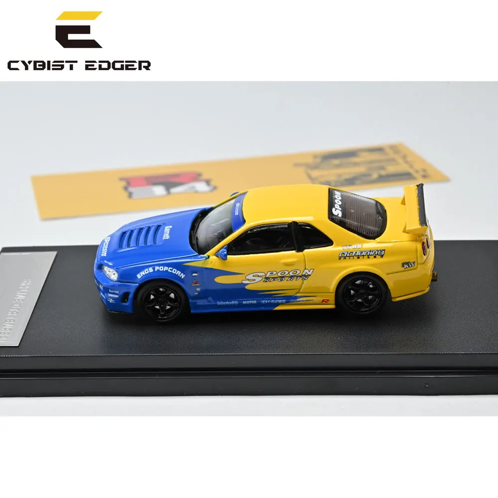 

CYBIST EDGER 1/64 Diecast Model Car Skyline GTR-34 Edition Vehicle Toys Collection Gifts for Teenagers Adults