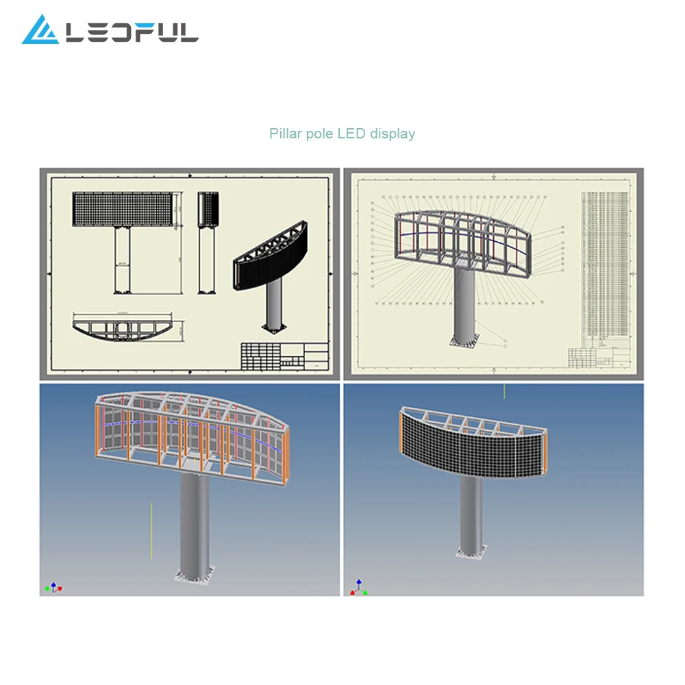 LED Modules P10 Outdoor Cabinet Size 96X96 Outdoor Advertising Ecran Geant LED Display Screen
