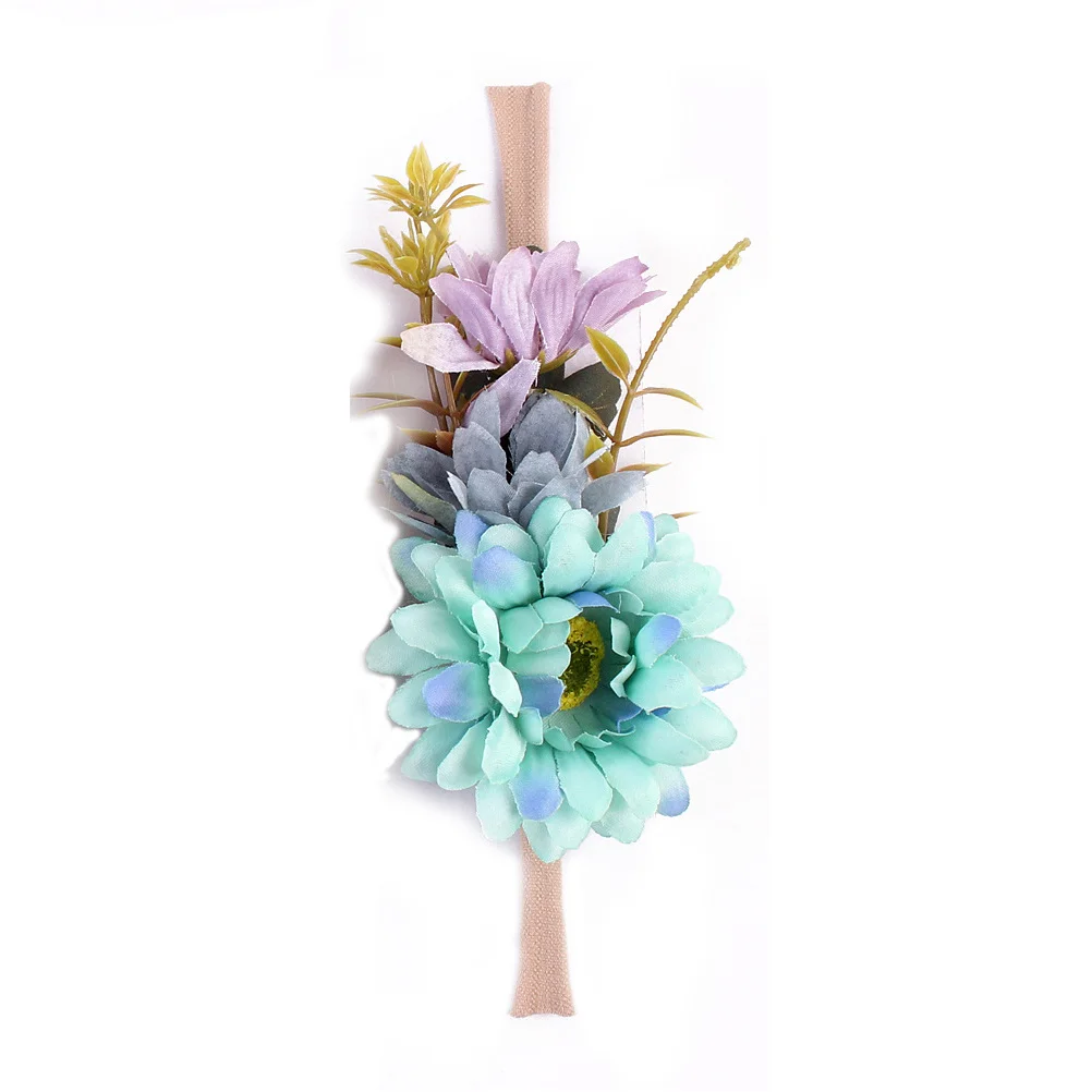 

3 шт., детская повязка на голову с цветочным принтом, эластичная повязка для волос с цветком для новорожденных, малышей, детский день рождения, ежедневное использование волос