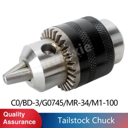 Portabrocas trasero con rango de diámetro de sujeción 0,5mm-8mm/M14 x 1mm, Portabrocas SIEG C0, JET BD-3 y Grizzly G0745 S/N: 10159