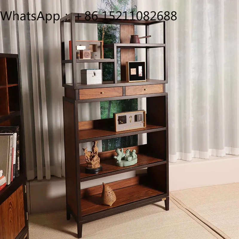 SCY Tea Room Office Household Bogu Rack Light Luxury High-end Duobao Pavilion Tea Shelf Display Rack