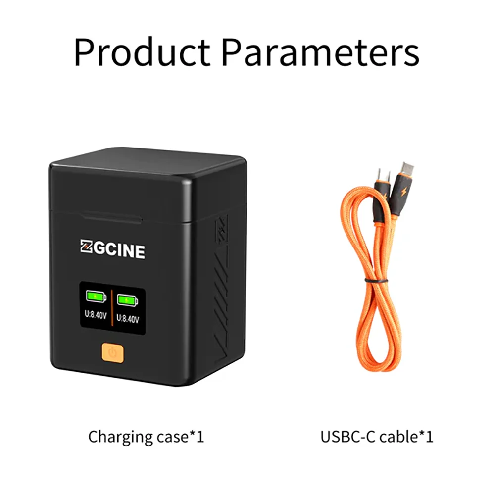 ZGCINE FZ100 NP-FW50 BLK22 Battery Charging Case PD Fast Dual Charger Charging Box for Panasonic SONY Canon LPE6 Fujifilm Nikon - Image 6