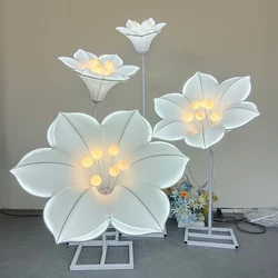 OUFULA Modern Morning Glory Wedding Lights Festive AtmosphereLED Light for Party Stage Road Lead Background Decoration