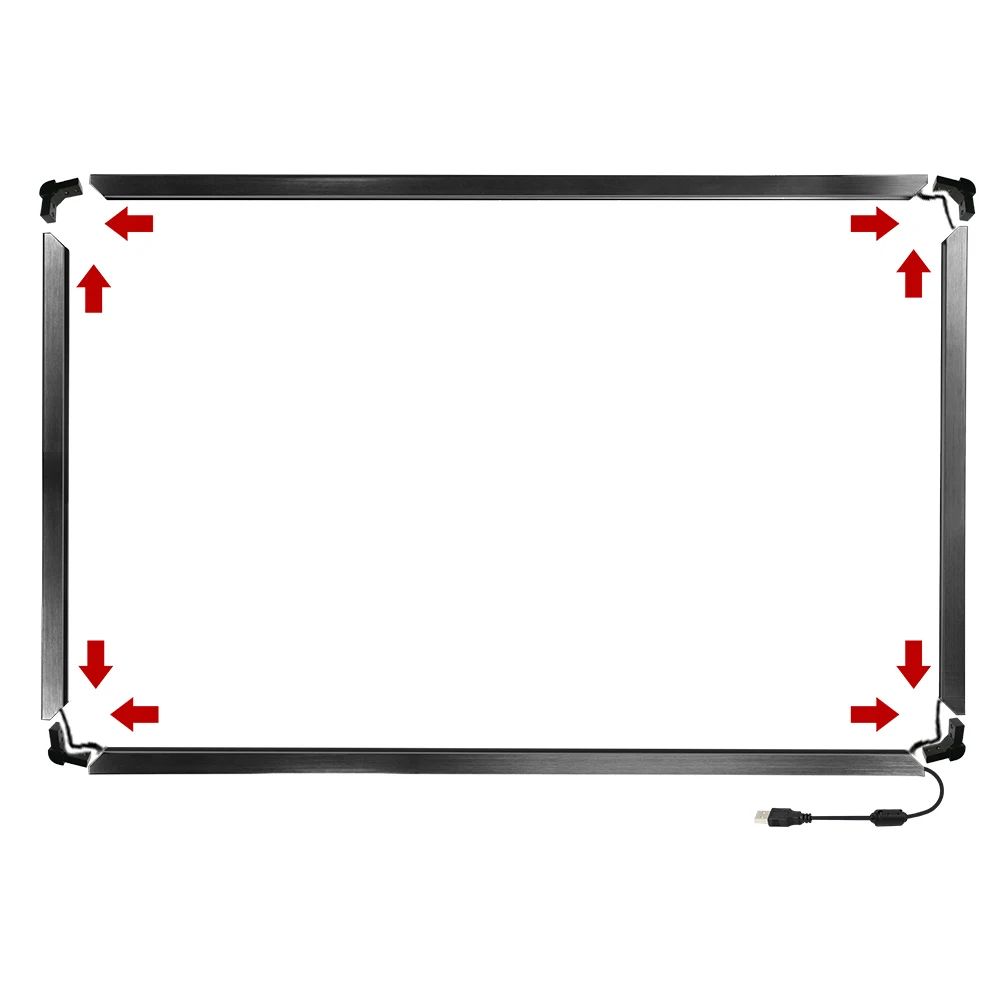 YCLTOUCH 65 inch infrared sensor usb Plug and play multi touch infrared touch screen conversion frame