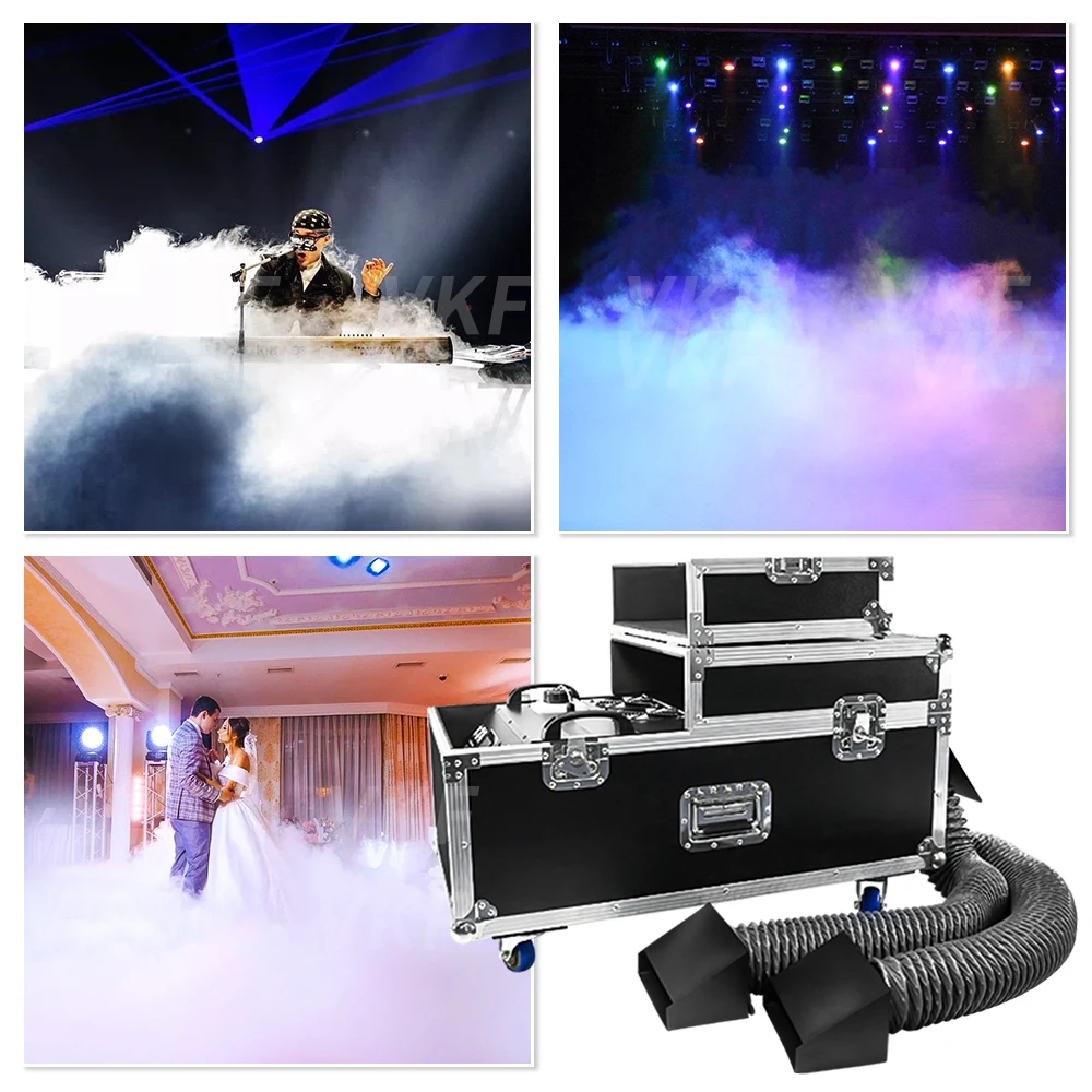 5000W Low Fog Machine Water Mist Machine With DMX512 Control DJ Disco Special Stage Effects For Home Party Nightclub