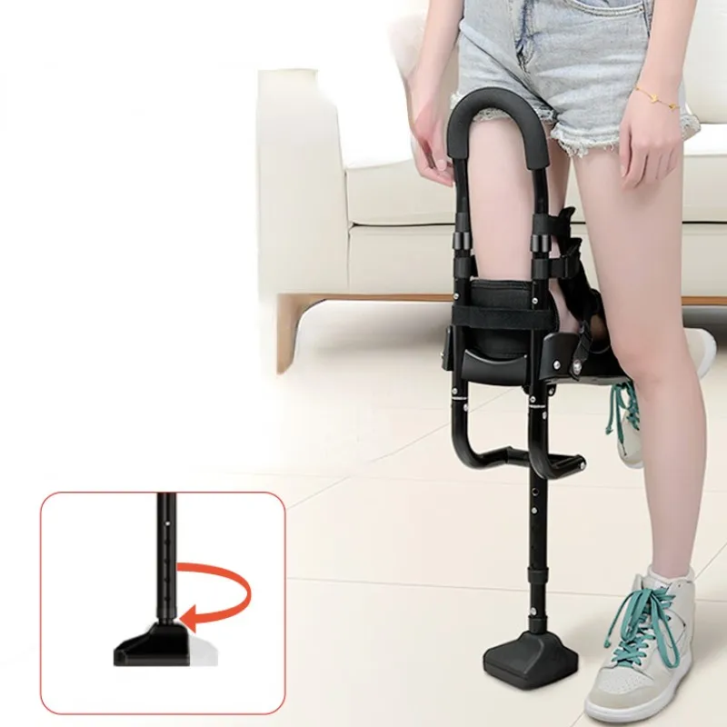 

Ankle Fracture Support Disability Leg Crutches Ankle Injury Retractable Crutches Non-slip Stable Rehabilitation Walkers