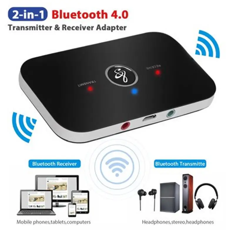 

2 In 1 Wireless Bluetooth-Compatible Transmitter Receiver A2DP Home TV Stereo Audio Adapter For TV Headphone Speaker Car