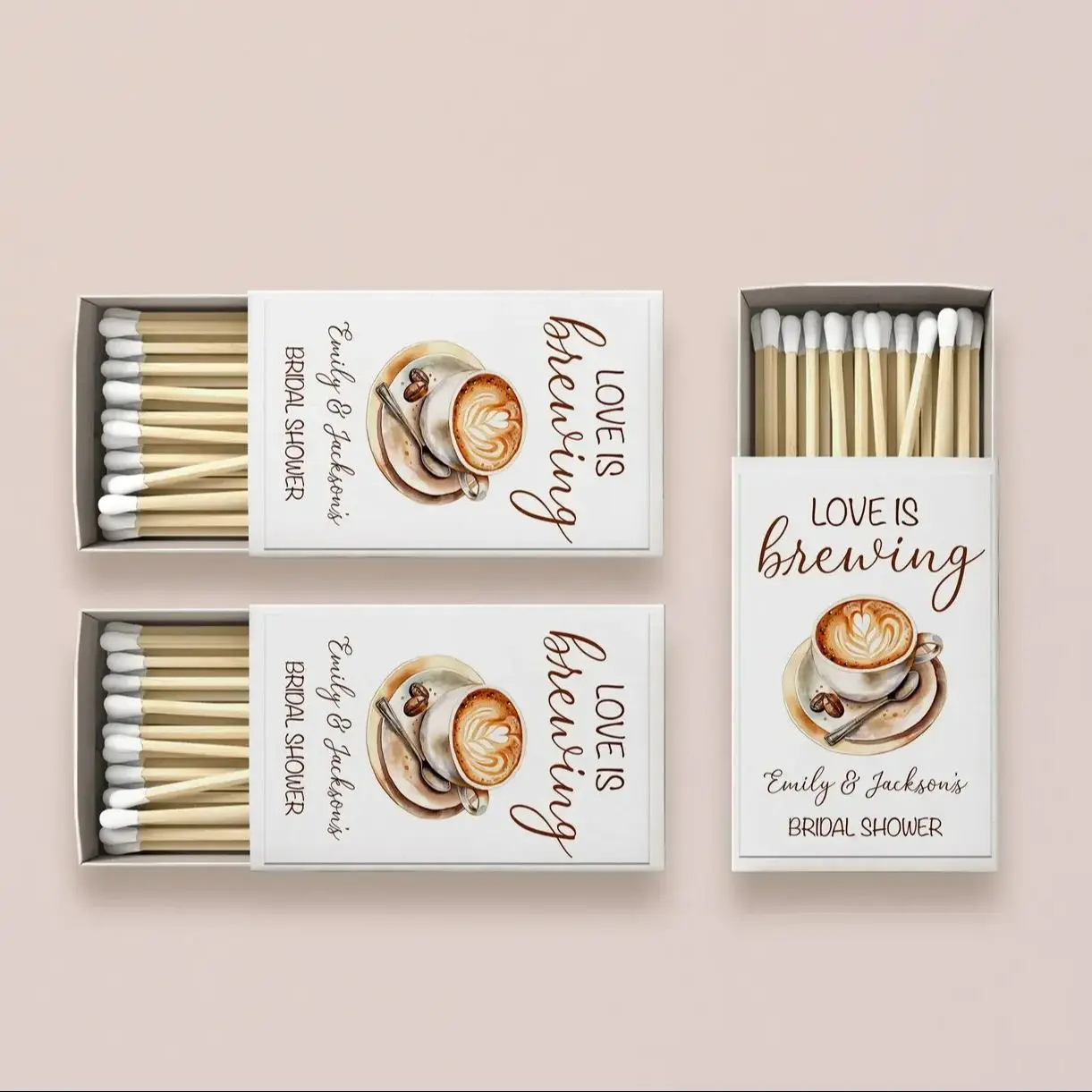 

Соответствующие коробки для свадебного душа BULK/Love is brewing Сувениры для матчей/Пувениры для вечеринки на заказ/Свадебный сувенир