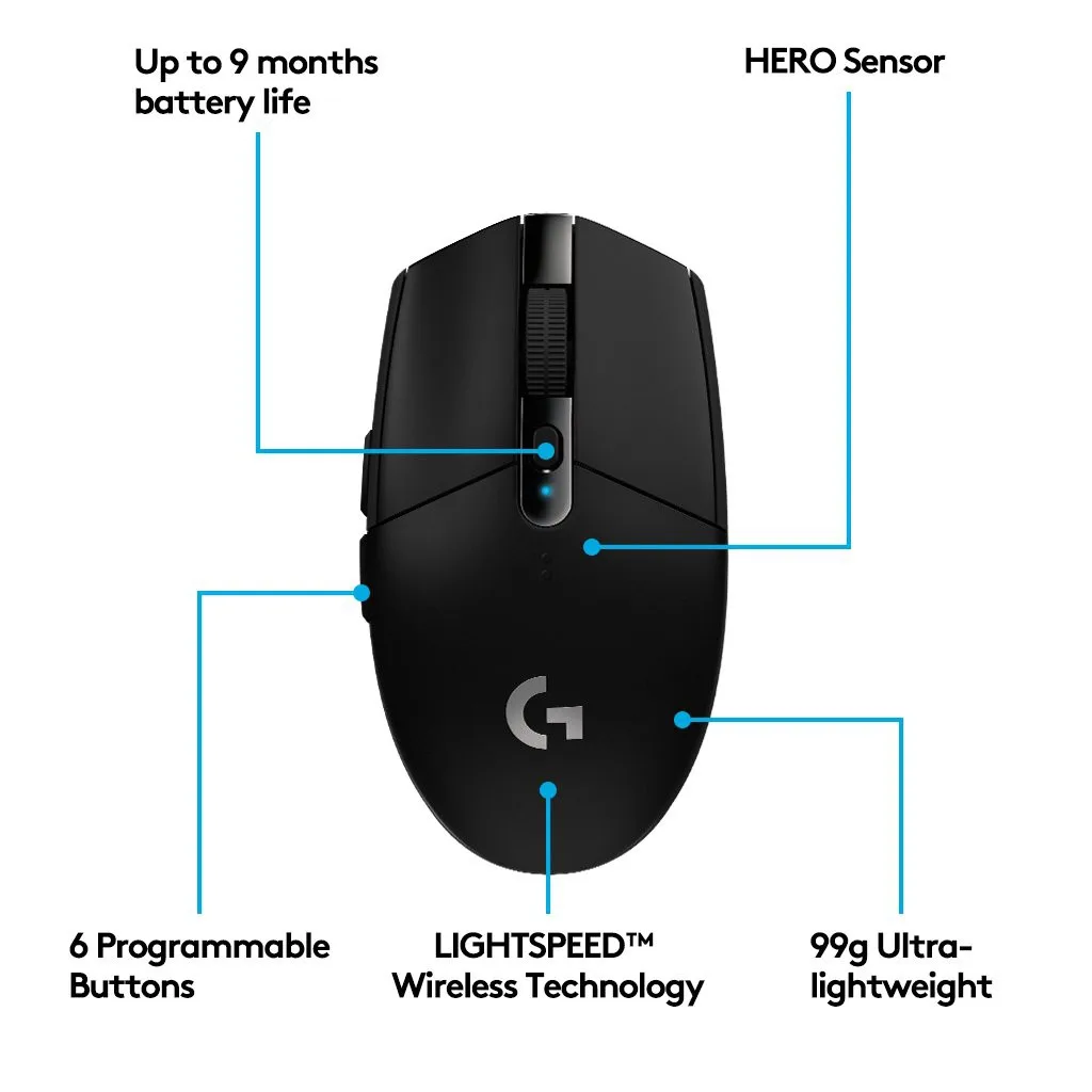 Logitech G Series Gaming Mice Fast Response Speed Favorite of Professional Gamers LG305/402